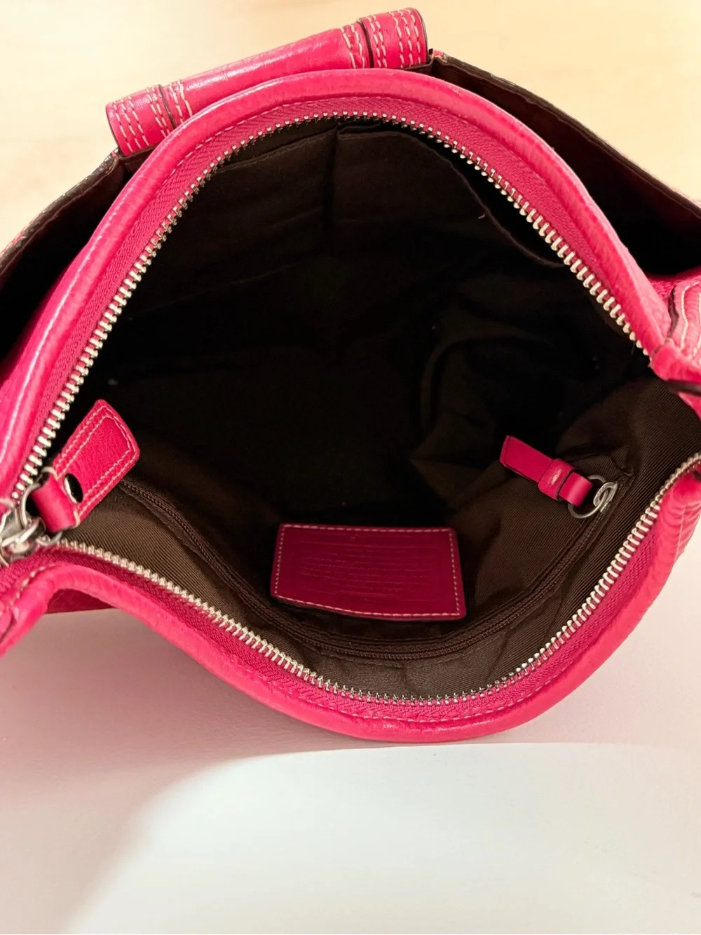 Coach pebbled shoulder bag